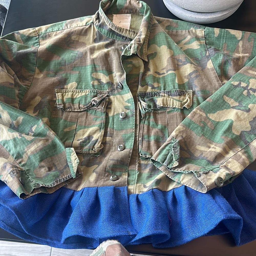 Vintage military upcycle